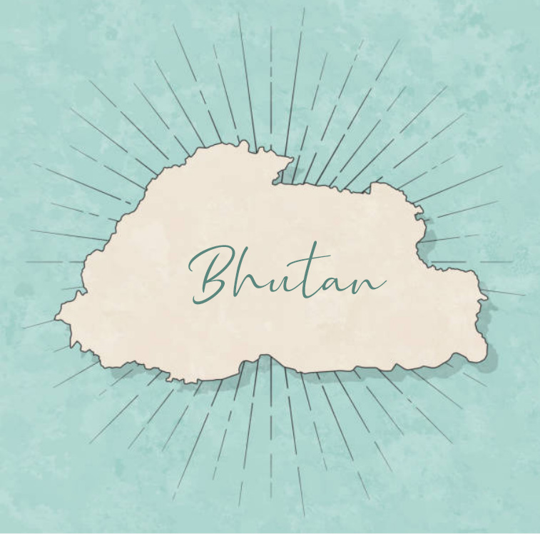 Map of Bhutan