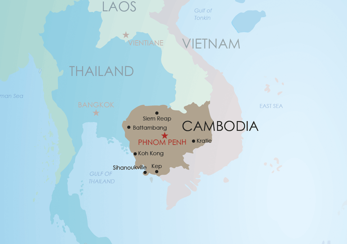 Map of Cambodia