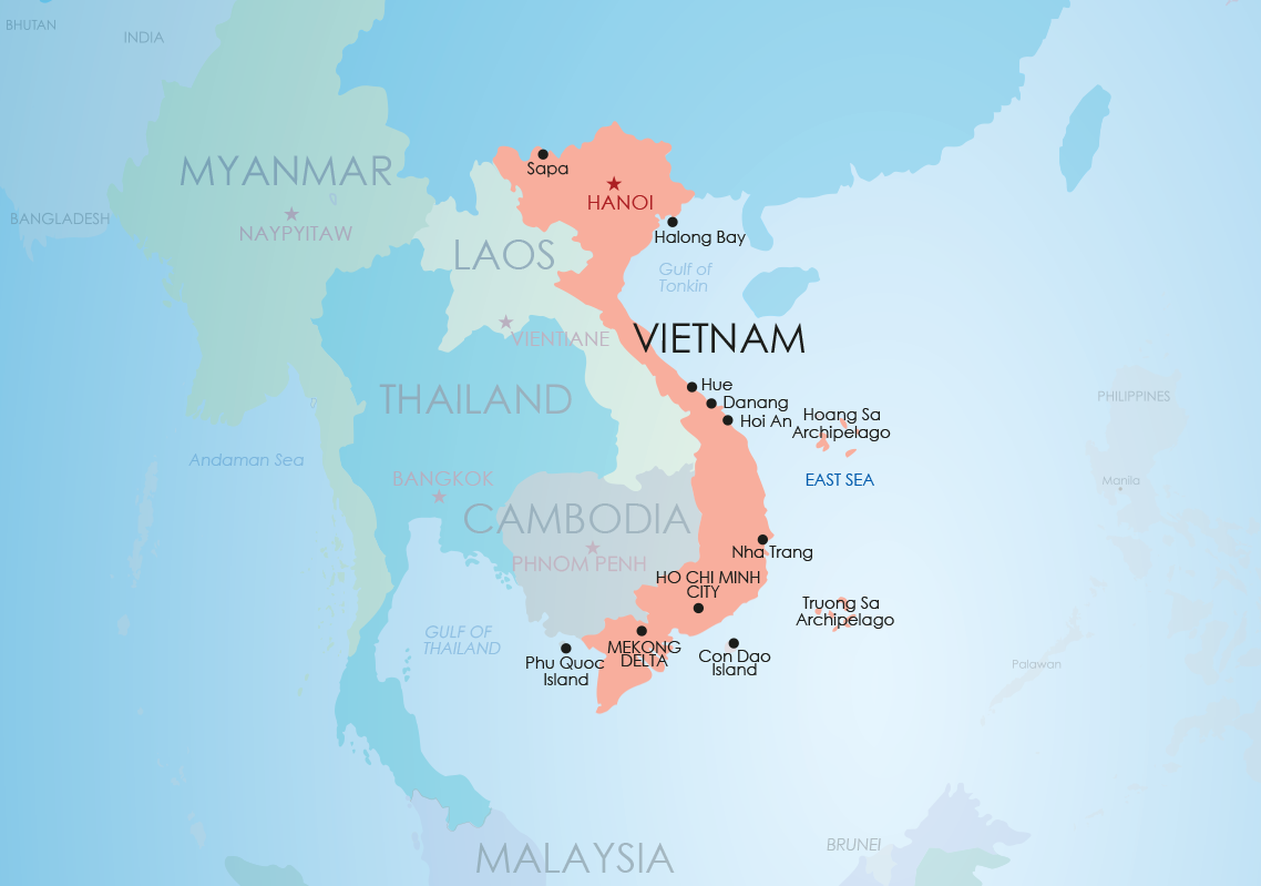 Map of Vietname